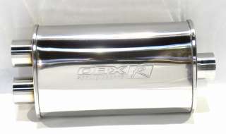 OBX 2.5 Universal Oval Muffler,Resonator Type,KV3013  