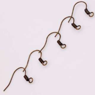 50pcs Antique Copper Earring Hooks Jewelry Findings NEW  
