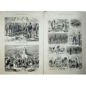   1876 War Ivanitza Alexinatz Horse Army Soldiers Ta Men