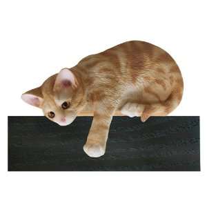  Red Tabby Loafer Cat Shelf and Wall Plaque Collectible 