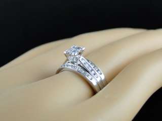 10K WHITE GOLD LADIES BRIDAL ENGAGEMENT WEDDING BAND DIAMOND RING 3 