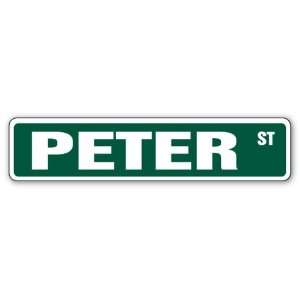  PETER Street Sign Great Gift Idea 100s of names to choose 