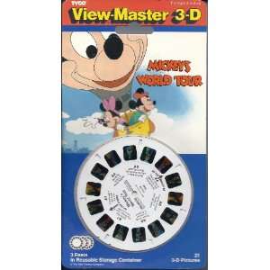    Mickeys World Tour View Master 3D 3 Reel Set Toys & Games
