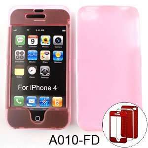  Apple iPhone 4 (At&t/Verizon) Trans. Pink Hard Case,Cover 