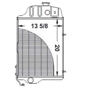   New Radiator AL25255 Fits JD 1830,2020,2030,2120,2130 