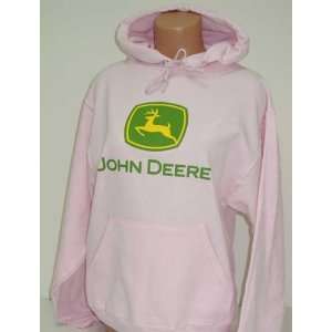  Pink Hoodie w/2 Color John Deere Logo