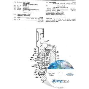  NEW Patent CD for PROPORTIONING VALVE 