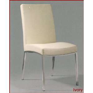  Metal Dining Chair in Ivory OL DC07 Furniture & Decor