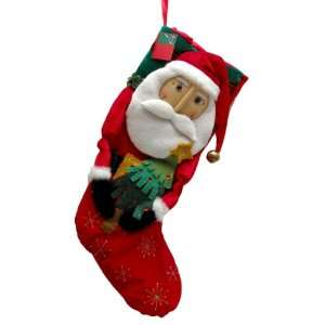 Santa Fabric Stocking