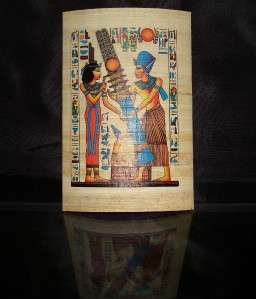 ANCIENT EGYPTIAN PAPYRUS WONDERFULLY COLORFUL GIFT    G  
