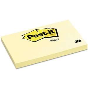  Post it® Original Notes, 3 x 5, Canary Yellow, 12 100 