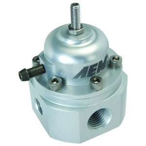  AEM 25 302C Silver Adjustable Fuel Pressure Regulator Automotive
