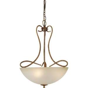 Forte Lighting 2394 03 17 Chestnut Traditional / Classic 16.5Wx22.75H 
