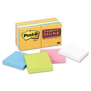   Notes, 3 x 3, Five Neon Colors, 12 90 Sheet Pads/Pack