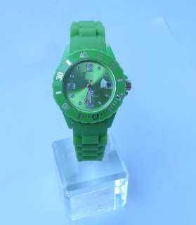Jelly Watch Silicone Rubber Quartz Wrist Watch Unisex With Calendar 