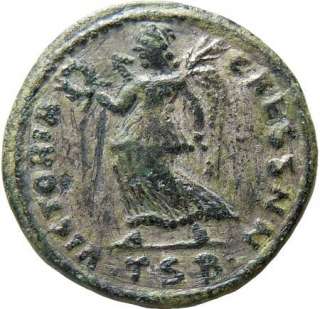 Constantine II AE Follis Ancient Roman Coin Victory  