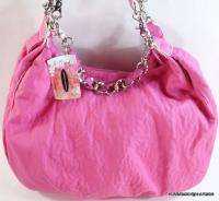 Chinese Laundry Pink Double Handle Chain Slouch Hobo Bag NWT  