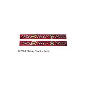 FORD 801 SELECT O SPEED MYLAR DECAL SET