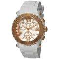 Chopard Womens Happy Sport Round Rose Gold Chronograph Watch 