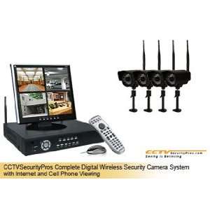   Wireless Camera System with Internet and Cell Phone Viewing Camera