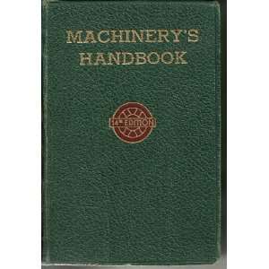  Machinerys Handbook 1951 F.D. Jones Erik Oberg Books