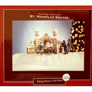 St Nicholas Square Taking Pictures with Santa (mr christmas)  