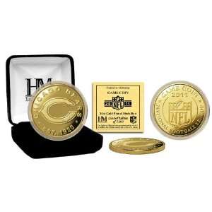  Chicago Bears 24KT Gold Game Coin