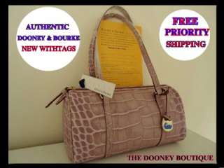   dooney bourke croc barrel bag new with tags use the  feature
