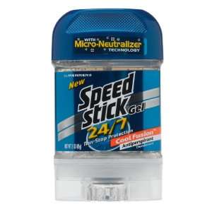 Speed Stick 24/7 Antiperspirant/Deodorant, Gel, Cool Fusion, 3 oz (85 