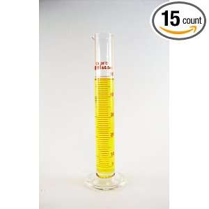 50ml Graduated Measuring Cylinder, Glass with 1ml Graduations 