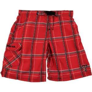  Texas Tech Red Raiders Youth Dude Boardshort   Red Sports 