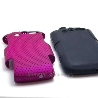 Purple APEX 2 in 1 Hard Case Gel Cover For HTC myTouch 4G T Mobile 