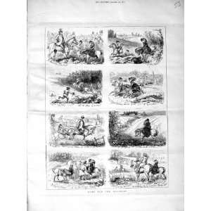    1872 Country Holidays Horses Hunting Sport Jumping