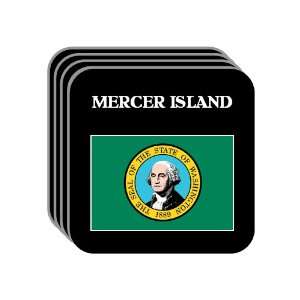 US State Flag   MERCER ISLAND, Washington (WA) Set of 4 Mini Mousepad 