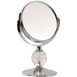  Kelly Chrome and Clear Acrylic Adjustable 4x Mag Mini Vanity Mirror 