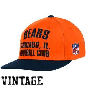  NFL Reebok Chicago Bears Orange Navy Blue Football Club 