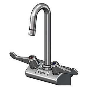 5F 4WWX03 Equip Wall Mount Swivel Gooseneck Faucet with 4 Centers 