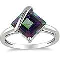 10k White Gold 3ct TGW Exotic Green Topaz Ring Was $159 