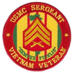  USMC Sergeant Vietnam Veteran Patch 