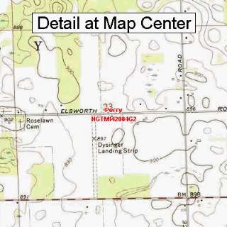   Map   Perry, Michigan (Folded/Waterproof)