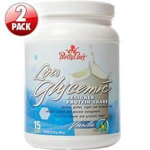  Betty Lous Low Glycemic Whey Protein Shake Powder Vanilla 2 Count 