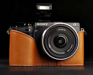   COW leather case bag cover for SONY NEX7 NEX 7 Camera   7 color  