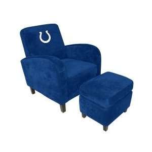 NFL Indianapolis Colts Den Chair with Ottoman   Imperial International 