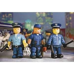  Mighty Worlds Multicultural Police Figures Toys & Games