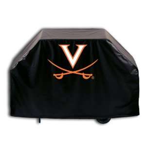 Virginia Tech University Grill Cover with V logo on stylish Black 