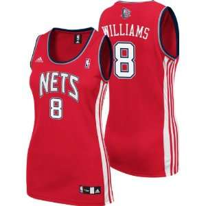 Deron Williams Womens Jersey adidas Red Replica #8 New Jersey Nets 