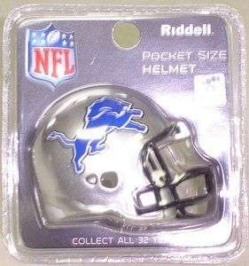 Detroit Lions NFL Riddell Pocket Pro Helmet 2010  