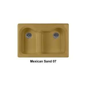   DROP IN DOUBLE BOWL KITCHEN SINK   5 HOLE 69 5 07