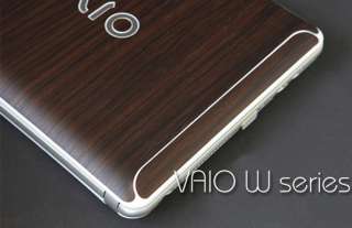 Sony VAIO W Series Laptop Cover Skin   Walnut Wood  