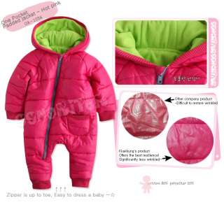 Made in Korea One Pocket Padding Jacket Girl Infant Warm Clothing / OA 